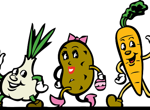 Vegetable cartoon of root vegetables. Image by Clker-Free-Vector-Images from Pixabay